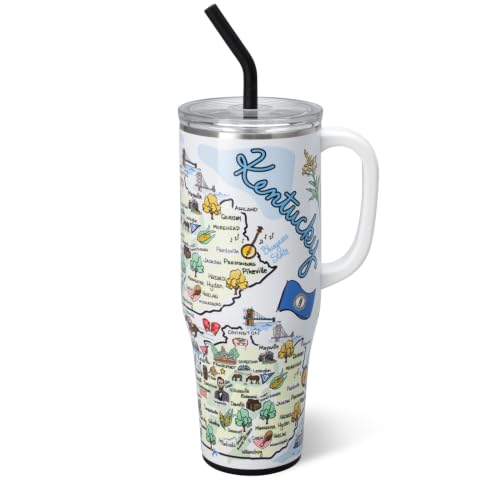 Swig Life 40oz Insulated Mega Mug with Handle & Straw, Kentucky