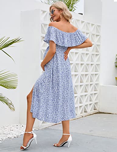 Image of Maternity Dress Women's Off Shoulder Split A Line Casual Maxi Dress Photography Dress for Babyshower