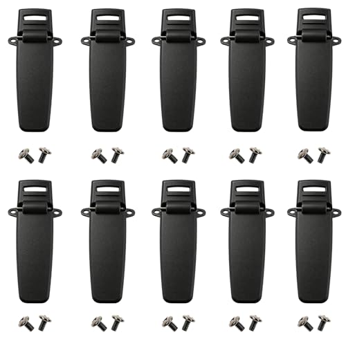 Clip ceinture pour talkie walkie TYT MD-380 DP-290, lot de 10 attaches durables haute résistance