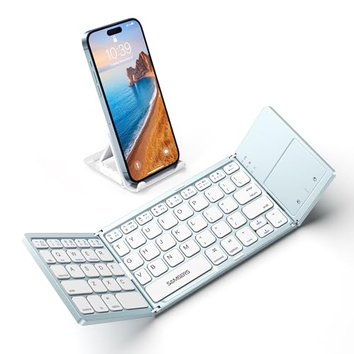 Samsers Foldable Bluetooth Keyboard with Touchpad - Portable...