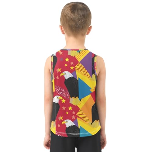 Boys' Tank Top Shirt Eagle Star Pattern Sleeveless T-Shirts3
