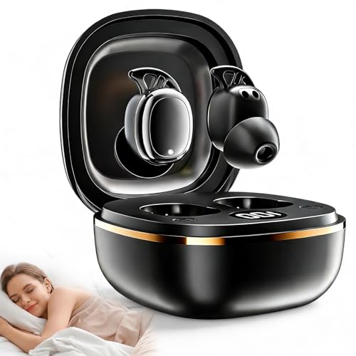 Wireless Sleep Earbuds with Noise Blocking and LED Display