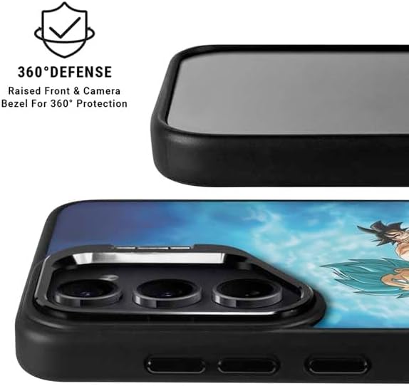 Skinit Kickstand Phone Case Compatible with Galaxy S24 FE - Officially Licensed Dragon Ball Super Goku Vegeta Super Ball Design