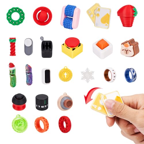 Aodomis 24PCS 3D Printed Fidget Toys, Sensory Toys for Kids