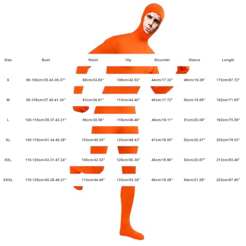Orange Bodysuit Halloween Costume with Mustache and Belly for Women and Men - image 7