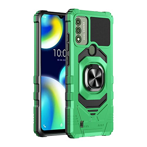Mldwh Wiko Voix Case,With Tempered Glass Screen Protector [2 Pack], Military Grade Full Body Shockproof Protective Heavy Duty Cover Case For Wiko Voix (Green) #TOP6