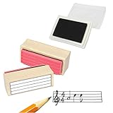 Music Ossia Staff Rubber Stamp and Stamp Pad