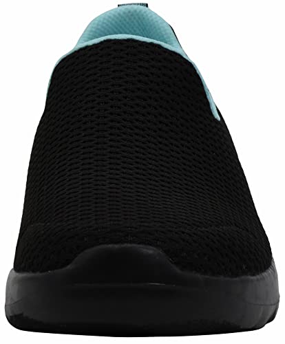 Image of Skechers Women's Go Joy Black /Aqua Walking Shoe 8 M US