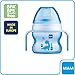 MAM Starter Cup (1 Count), MAM Sippy Cup, Drinking Cup with Extra-Soft Spill-Free Spout and Non-Slip Handles, for Boys 4+ Months, Five Ounces, Blue
