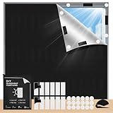 Yiichiy Verdunklungsrollo ohne Bohren 200X145CM, Fenster Verdunkelung, Tragbare Reise Verdunkelungsrollo, Dachfenster Sonnenschutz Verdunklung Abnehmbar für Urlaub Innen Dachschräge Fenster