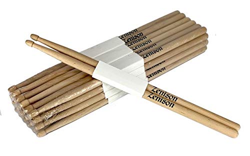 24 PAIRS - 2B WOOD TIP NATURAL MAPLE DRUMSTICKS PRO 48 DRUM STICKS NEW