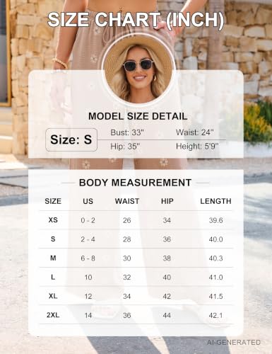 Image of Blooming Jelly Womens Boho Pants Beach Flowy Wide Leg Palazzo Pants Summer Floral Trousers Vacation Outfits