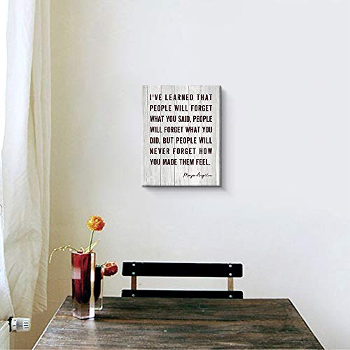 Maya Angelou Quotes Wall Art Motivational Canvas Print Home Office Wall Decor (Motto-D) #TOP1
