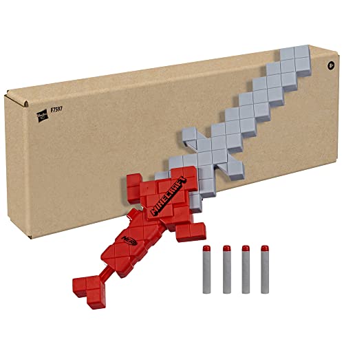 Nerf Minecraft épée Heartstealer 4 fléchettes en Mousse Nerf Elite Lame en Mousse Lance fléchette - vue 2