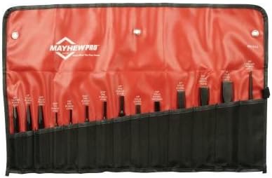 Mayhew Tools Punch Chisel Kit, 14 Pc, Alloy Steel w/Black Oxide Finish