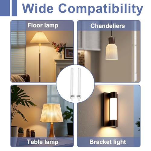 Cyiamku 2 Pcs G23 2 Pin 11W Lamp, G23 Bulb Compact Fluorescent CFL, Neutral White 4000K, Energy Saving, U Shape Tube, 360° Beam Angle, Non-Dimmable, Ideal for Living Room Bedroom Corridor Lighting - Image 5