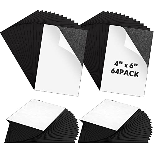 Image of Macarrie 4 x 6 Adhesive Magnetic Sheets with Adhesive Backing Cuttable Magnetic Paper Stickers Flexible Peel and Stick for Picture Crafts Die Storage Photos(64 Pcs)