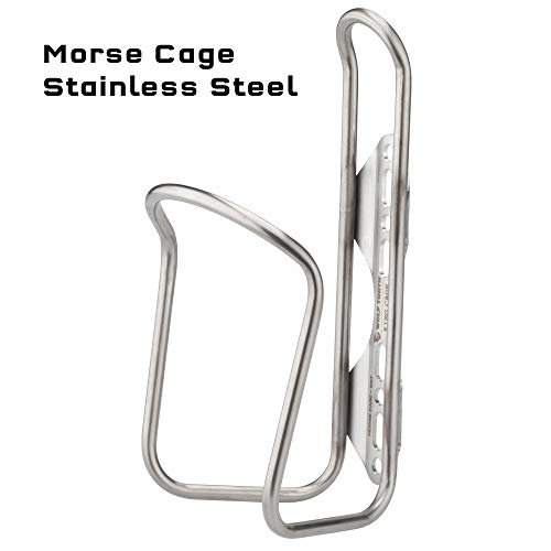 Wolf Tooth x King Cage Morse Cage for Bicycle Bottles in Titanium