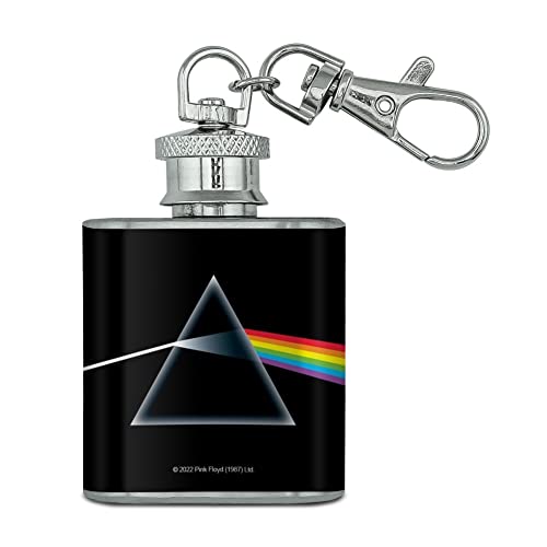 Pink Floyd Dark Side Stainless Steel 1oz Mini Flask Key Chain