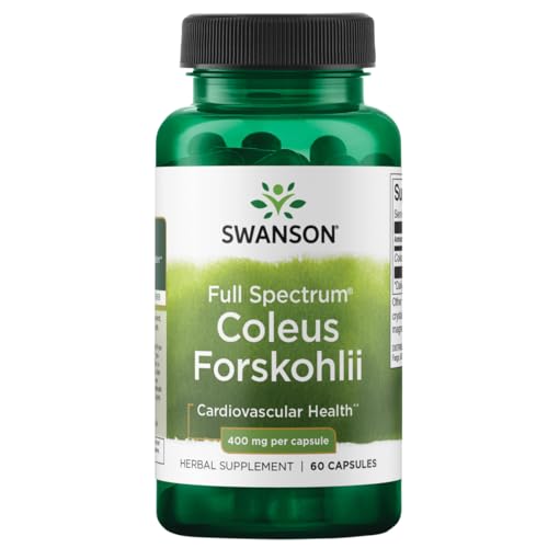 Swanson Full Spectrum Coleus Forskohlii 400 Milligrams 60 Capsules