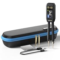 LCR-Messpinzette 10 kHz,Intelligenter SMD Mini Tester,Durchgangsprüfer für Induktivität der Kapazität, Automatische Erkennung der Komponenten,Elektronische Komponente Analysiert