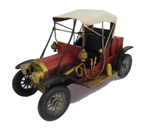 Clever-Deko Buddel-Bini Versand Coche Oldtimer Rojo decoración Retro Chapa Modelo Modelo Auto Auto Modelo Shabby Vintage