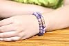 GDLKPYHS Amethyst Bracelet, Handmade Beaded Bracelet 8MM Healing Crystal Beads,Protection Bracelets,Yoga Chakra Bracelet,Bring Good Luck, Prosperity and Happiness,Women's Gifts #4