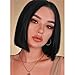 Produktbild ATAYOU® Schulter Lange Kurze Gerade Schwarze Bob Perücken Wigs für Den Täglichen Gebrauch Der Frauen