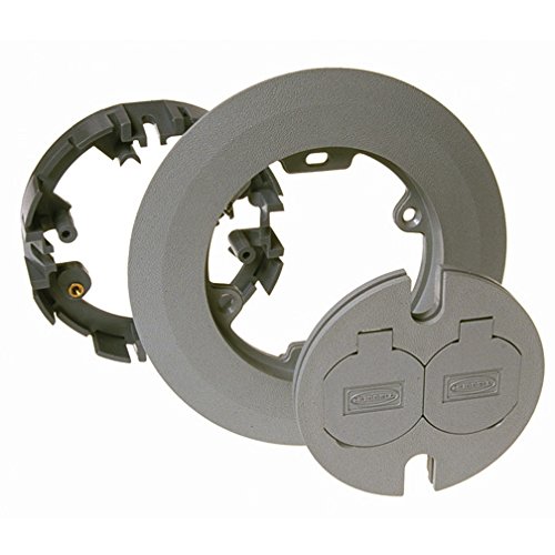 Hubbell Raco 6299 Round Floor Box Cover Kit Non Metallic Two Lift