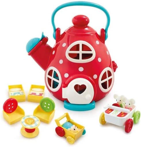 HappyLand Kettle Cottage Playset For Children From 2 Years Toys Happy Land Toy Sets People Figures Elc