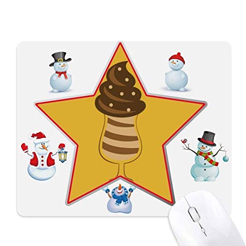 Tapis de souris le bonhomme de neige étoile idéal pour votre bureau cocooning