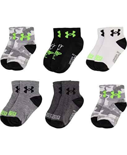 Under Armour Boys Multi Pack Quarter Sock, Grey Camo, 4-6 – Ansicht 5