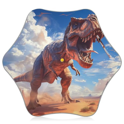 Parapluie piquant dinosaures enfants pliable pour l'école et les sorties de pluie