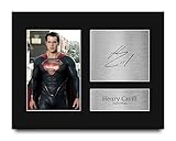 HWC Trading Henry Cavill DCEU Superman Gifts Printed Signed Autograph Picture for Movie Memorabilia Fans - US Letter Size