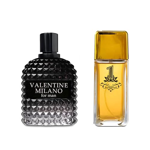 Image of AFLUXE Valentine Milano Men's Cologne,Long Lasting Scent Perfume for Men,2PCS Fragrance for Gift Box Package,3.4 Fl Oz Spray Men's Eau de Toilette
