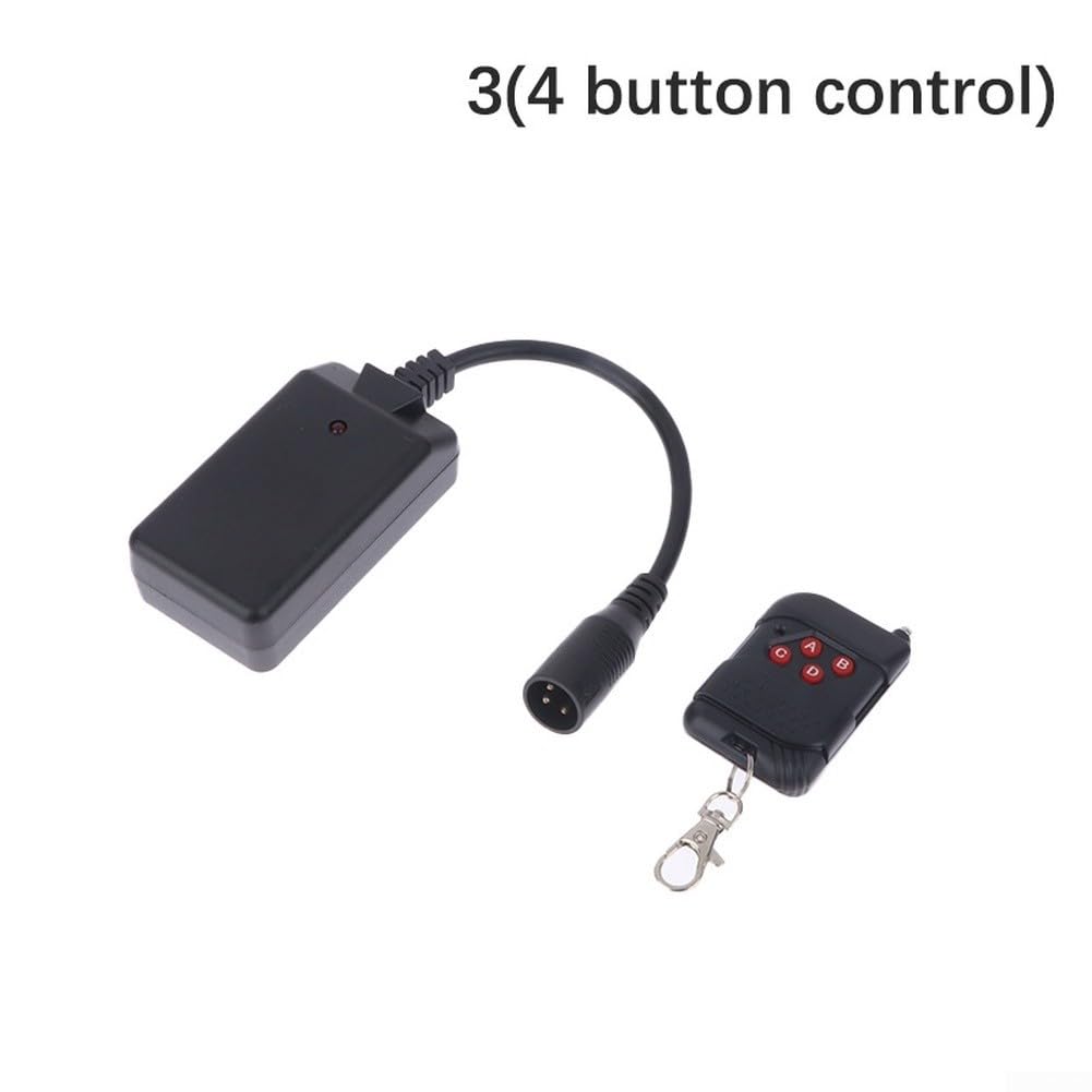 Kit de télécommande pour machine à fumée de scène 400 W/500 W/900 W/1500 W, noir, indicateur LED, construction robuste (contrôle à 4 boutons)