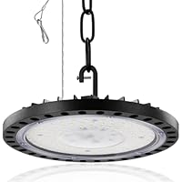 wowspeed UFO LED Lámpara Alta Bahía, 100W 10000LM Campana LED Industrial 5000-6500K, SMD 2835 UFO Foco Led Industrial, Impermeable IP65 LED Iluminación Ideal para Garaje,Taller (1PC, 100W)