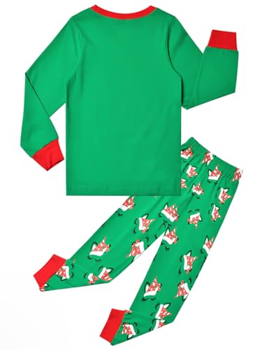 Jxstar Matching Girls & Dolls Pj Set Christmas Pajamas 18 inch Doll Cotton Sleepwear2