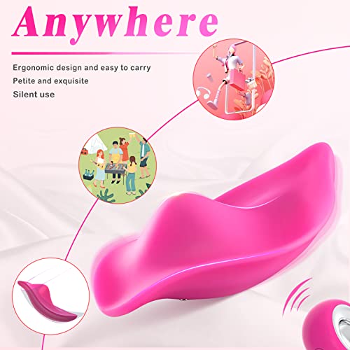 Wearable Panty Vibrators Adult Sex Toys for Women or Couples, Remote Control Clit Mini Vibrator with 12 Vibrating Modes Vibrating Panties Quite Rose Dildos Sex Machine