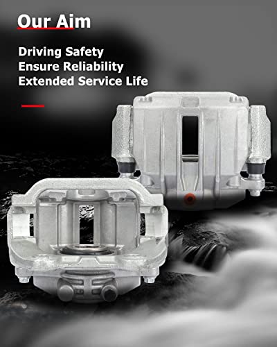 Image of cciyu Rear Left + Right Brake Calipers With Bracket 18-B4726 18-B4727 For Cadillac 2000-2002,For Chevrolet 1999-2005,For GMC 1999-2005 (2PCS)