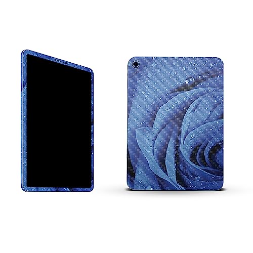 Image of MightySkins Carbon Fiber Skin Compatible with Apple iPad 10.9 inch 10th Gen (2022) Full Wrap Kit - Rose Closeup | Protective, Durable Textured Carbon Fiber Finish | Easy to Apply | Made in The USA