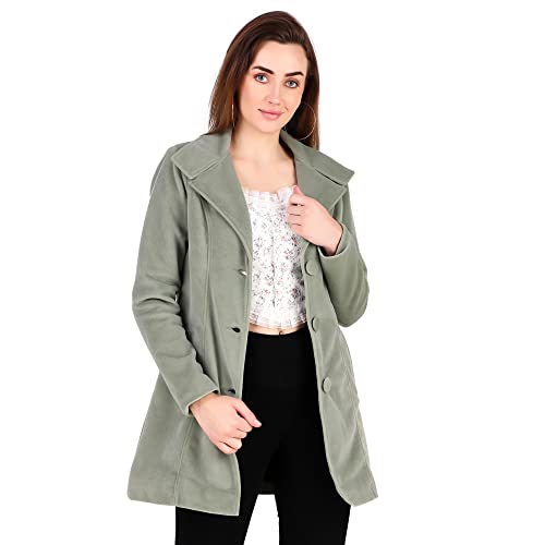 Image of Leather Retail Long Winter Wear Velvet Jacket For Women