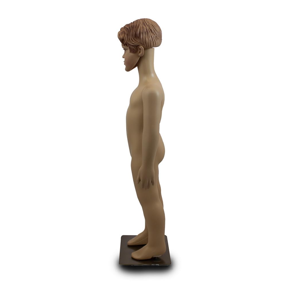 BITUXX Schaufensterpuppe männlich Junge Schaufensterfigur Mannequin Schneiderpuppe 360° beweglich 90cm