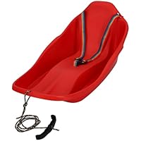 KOTARBAU® 2 Glijschotel - Sneeuwschijf - Kunststof - 60 cm - Rood & Groen - Sneeuw Slee - met Handgrepen - voor Kinderen en Volwassenen - Schotel Slee
