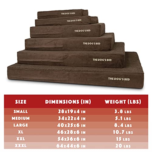The-Dogs-Bed-Orthopedic-Memory-Foam-Dog-Bed-Large-Brown-Plush-40×25-Pain-Relief-for-Arthritis-Hip-Elbow-Dysplasia-Post-Surgery-Lameness-Veterinary-Approved-Waterproof-Washable-Cover The Dogs Bed Orthopedic Memory Foam Dog Bed Large Brown Plush 40×25 Pain Relief for Arthritis Hip Elbow Dysplasia Post Surgery Lameness Veterinary Approved Waterproof Washable Cover