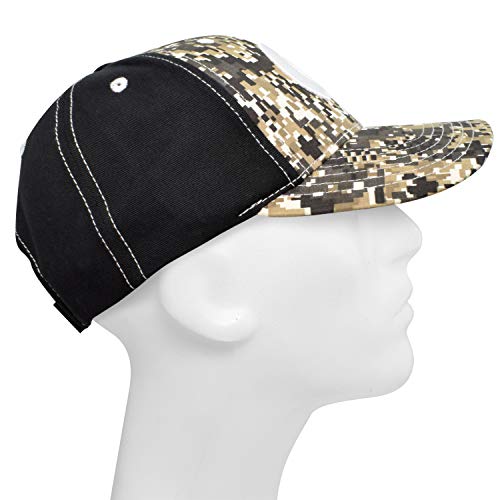 Checkered Flag Camo Front Black Baseball Cap with Mopar Logo for Dodge Jeep RAM - Image 4