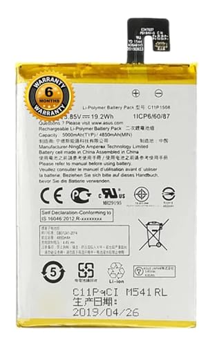 Image of Original C11P1508 Batery for Asus Zenfone max 5000Z C550KL ZC550KL Z010AD Z010DD Z010D Z010DA (5000mAh) Battery with 6 Month Warranty****(CAR245)
