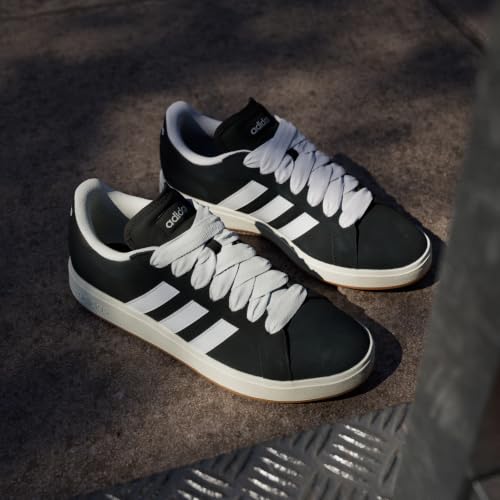 adidas Uomo Grand Court Base 00S Shoes, Core Black/Cloud White/Gum, 43 1/3 EU - Immagine 2