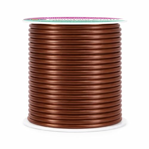 Image of Mandala Crafts 13 Gauge Brown Anodized Aluminum Craft Wire, 60 FT | Colored, Flexible, Bendable, for Bonsai, Armature, Sculpting, Wire Wrapping, Jewelry Making, Weather & Tarnish Resistant