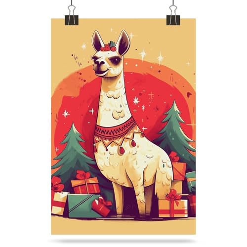Poster mural alpaga pour relooker un mur abîmé sans colle - 7
